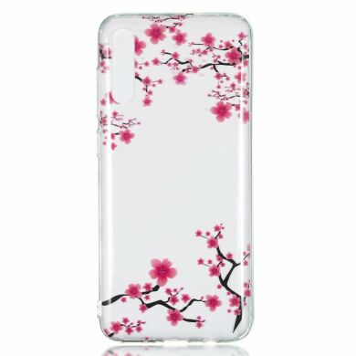 Силиконовый (TPU) чехол Deexe Pretty Glossy для Samsung Galaxy A70 (A705) - Vivid Flowers