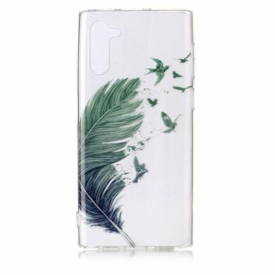Силіконовий (TPU) чохол Deexe Pretty Glossy для Samsung Galaxy Note 10 (N970) - Feather