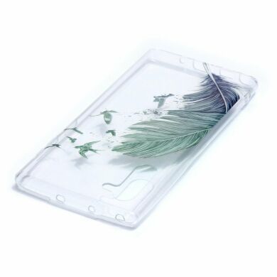 Силіконовий (TPU) чохол Deexe Pretty Glossy для Samsung Galaxy Note 10 (N970) - Feather