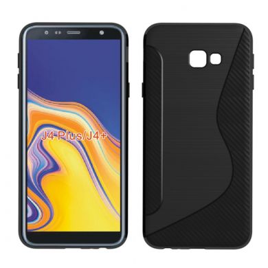 Силіконовий (TPU) чохол Deexe S Line для Samsung Galaxy J4+ (J415) - Black