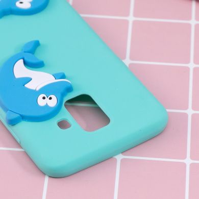 Силиконовый (TPU) чехол UniCase 3D Cartoon Pattern для Samsung Galaxy A6 2018 (A600) - Dolphin Pattern