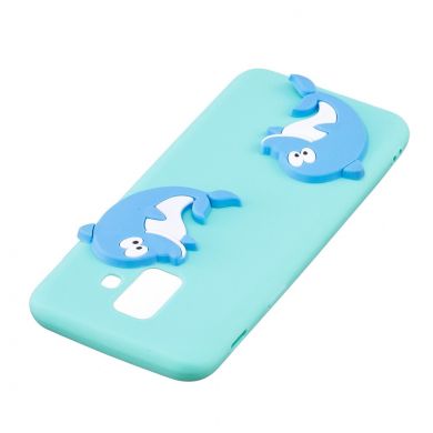 Силиконовый (TPU) чехол UniCase 3D Cartoon Pattern для Samsung Galaxy A6 2018 (A600) - Dolphin Pattern