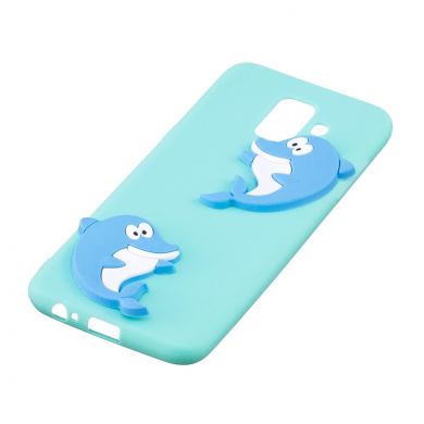 Силиконовый (TPU) чехол UniCase 3D Cartoon Pattern для Samsung Galaxy A6 2018 (A600) - Dolphin Pattern