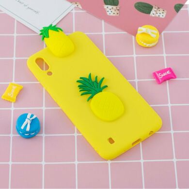 Силиконовый (TPU) чехол UniCase 3D Cartoon Pattern для Samsung Galaxy M10 (M105) - Pineapple