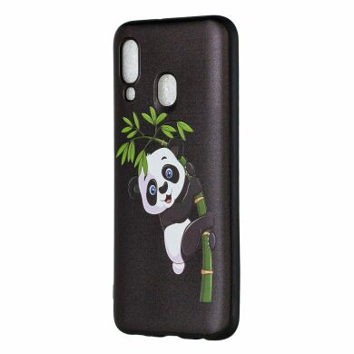 Силиконовый (TPU) чехол UniCase Color Style для Samsung Galaxy A40 (А405) - Panda Climbing on Bamboo