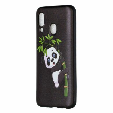 Силіконовий (TPU) чохол UniCase Color Style для Samsung Galaxy A40 (А405), Panda Climbing on Bamboo