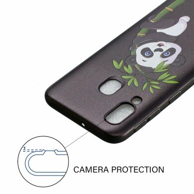 Силіконовий (TPU) чохол UniCase Color Style для Samsung Galaxy A40 (А405), Panda Climbing on Bamboo