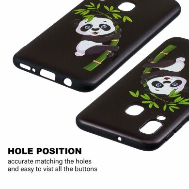 Силіконовий (TPU) чохол UniCase Color Style для Samsung Galaxy A40 (А405), Panda Climbing on Bamboo