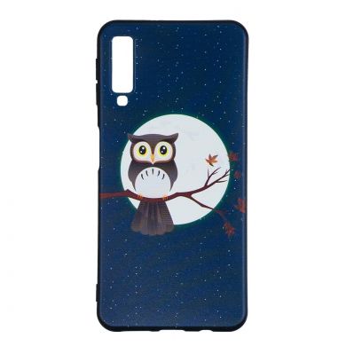 Силиконовый (TPU) чехол UniCase Color Style для Samsung Galaxy A7 2018 (A750) - Owl on Branch
