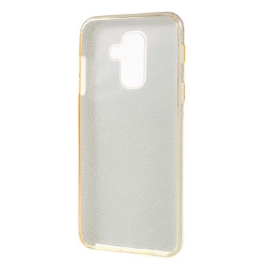 Силиконовый (TPU) чехол UniCase Glitter Cover для Samsung Galaxy A6+ 2018 (A605) - Gold