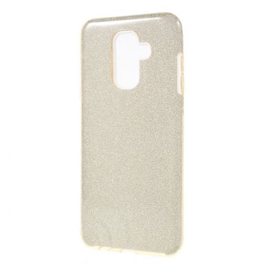 Силиконовый (TPU) чехол UniCase Glitter Cover для Samsung Galaxy A6+ 2018 (A605) - Gold