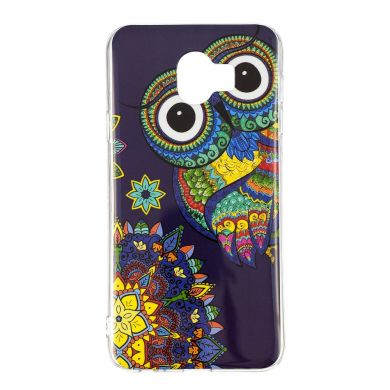 Силиконовый (TPU) Deexe LumiCase для Samsung Galaxy J4 2018 (J400) - Colorized Owl