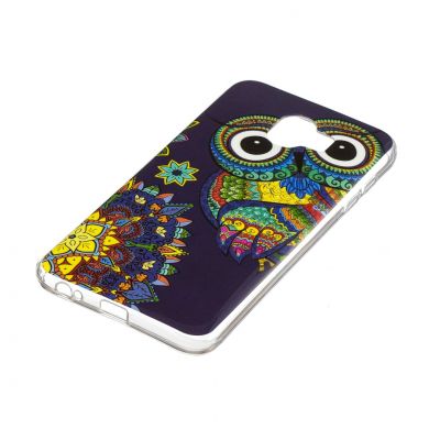 Силиконовый (TPU) Deexe LumiCase для Samsung Galaxy J4 2018 (J400) - Colorized Owl