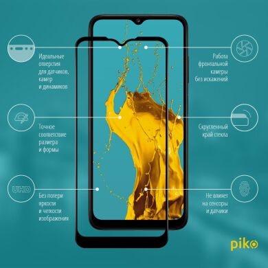 Захисне скло Piko Full Glue для Samsung Galaxy A03s (A037) - Black