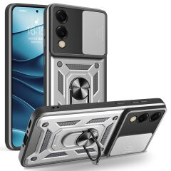 Защитный чехол Deexe Armor Shield для Samsung Galaxy S25 Edge (S937) - Silver