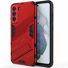 Защитный чехол Deexe Bibercas для Samsung Galaxy S21 FE (G990) - Red