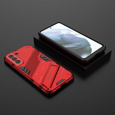 Защитный чехол Deexe Bibercas для Samsung Galaxy S21 FE (G990) - Red