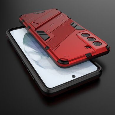 Защитный чехол Deexe Bibercas для Samsung Galaxy S21 FE (G990) - Red