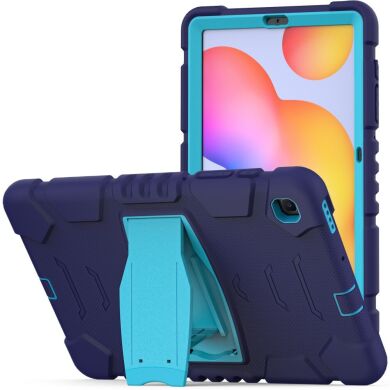 Захисний чохол Deexe Color Kickstand для Samsung Galaxy Tab S6 lite / S6 Lite (2022/2024) - Navy Blue / Blue