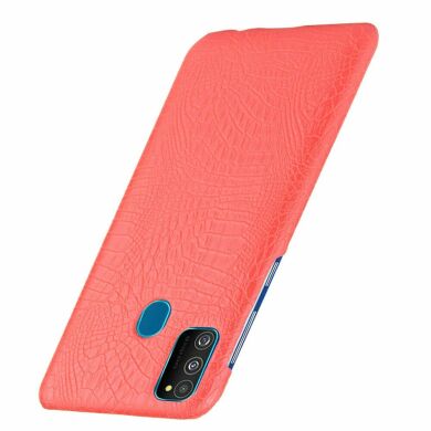 Защитный чехол Deexe Croco Style для Samsung Galaxy M30s (M307) / Galaxy M21 (M215) - Red