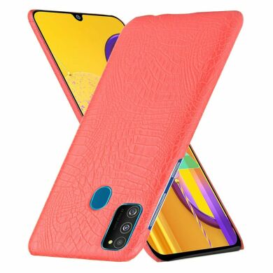 Захисний чохол Deexe Croco Style для Samsung Galaxy M30s (M307) / Galaxy M21 (M215) - Red