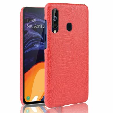 Защитный чехол Deexe Croco Style для Samsung Galaxy M40 - Red