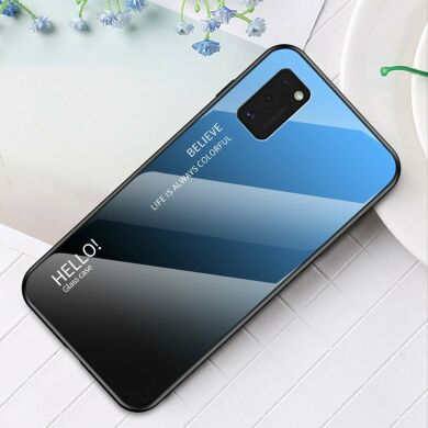 Защитный чехол Deexe Gradient Color для Samsung Galaxy A41 (A415) - Black / Blue