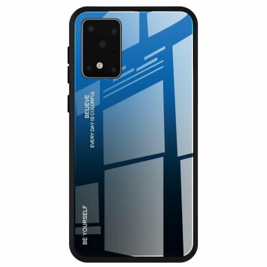 Защитный чехол Deexe Gradient Color для Samsung Galaxy S20 (G980) - Blue / Black