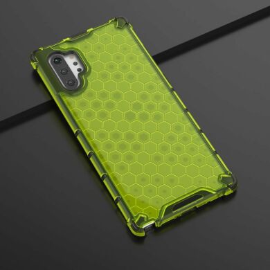 Защитный чехол Deexe Honeycomb Series для Samsung Galaxy Note 10+ (N975) - Green