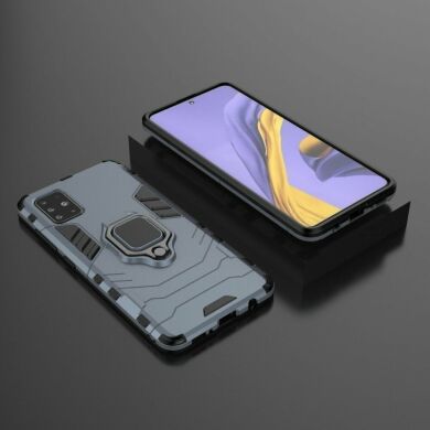 Защитный чехол Deexe Hybrid Case для Samsung Galaxy A51 (А515) - Blue