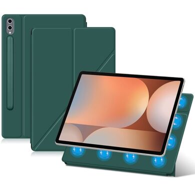 Защитный чехол Deexe Magnetic Case для Samsung Galaxy Tab S10 Plus - Green