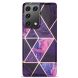 Захисний чохол Deexe Marble Pattern для Samsung Galaxy S21 Ultra - Dark Purple