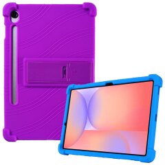Захисний чохол Deexe Silicone Kickstand для Samsung Galaxy Tab S10 Lite (X400/X406) - Purple