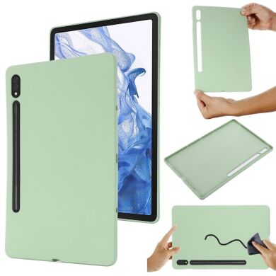 Захисний чохол Deexe Silicone Shell для Samsung Galaxy Tab S10 Ultra - Green