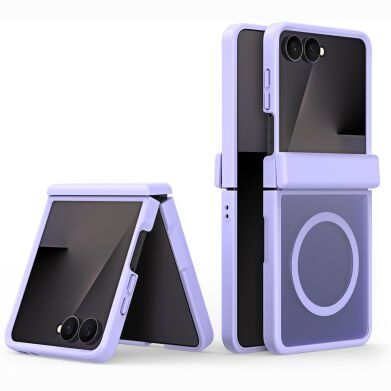 Защитный чехол DUX DUCIS Yind Series MagSafe для Samsung Galaxy Flip 8 - Light Purple