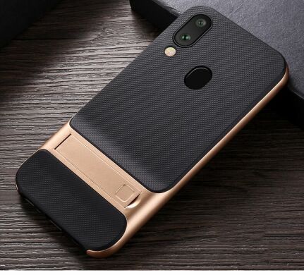 Защитный чехол ELEGANCE Grid Pattern для Samsung Galaxy A30 (A305) / A20 (A205) - Gold