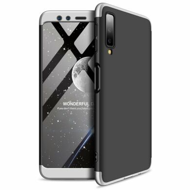 Защитный чехол GKK Double Dip Case для Samsung Galaxy A7 2018 (A750) - Black / Silver