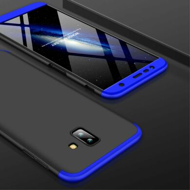 Защитный чехол GKK Double Dip Case для Samsung Galaxy J6+ (J610) - Black / Blue