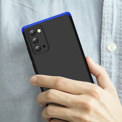 Защитный чехол GKK Double Dip Case для Samsung Galaxy Note 20 (N980) - Black / Blue