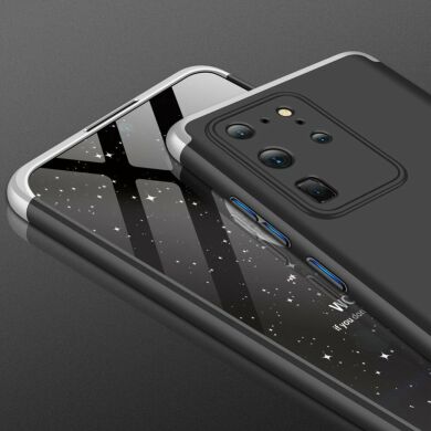 Защитный чехол GKK Double Dip Case для Samsung Galaxy S20 Ultra (G988) - Black / Silver