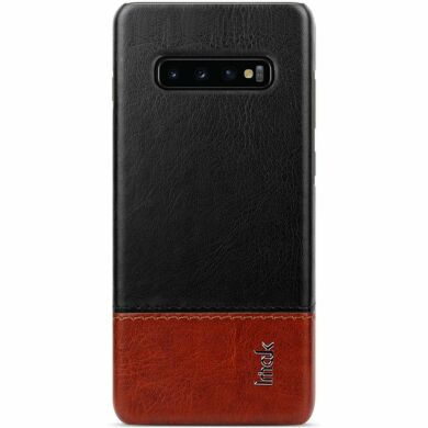 Захисний чохол IMAK Leather Series для Samsung Galaxy S10 (G973) - Black / Brown
