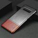 Защитный чехол IMAK Leather Series для Samsung Galaxy S10 (G973) - Black / Brown. Фото 6 из 13