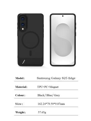 Защитный чехол LEREACH Le-Chic Series для Samsung Galaxy S25 Edge (S937) - Blue