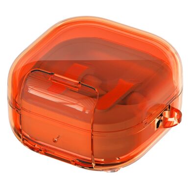 Защитный чехол Reframe Lucid Case для Samsung Galaxy Buds 4 / Buds 4 Pro - Transparent Orange