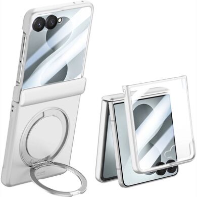 Защитный чехол Reframe Ring Stand Case для Samsung Galaxy Flip 8 - Silver
