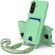 Защитный чехол Reframe Silicone Holder для Samsung Galaxy S25 FE (S731) - Green. Фото 1 из 7