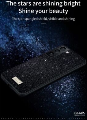 Защитный чехол SULADA Dazzling Glittery для Samsung Galaxy S25 Ultra (S938) - Red