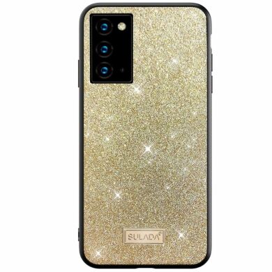 Захисний чохол SULADA Glitter Leather для Samsung Galaxy Note 20 (N980) - Gold
