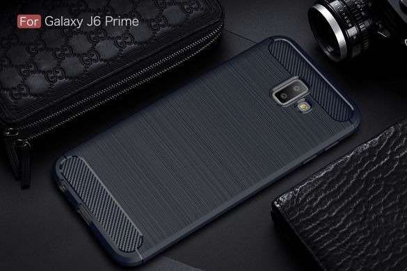 Защитный чехол UniCase Carbon для Samsung Galaxy J6+ (J610) - Dark Blue