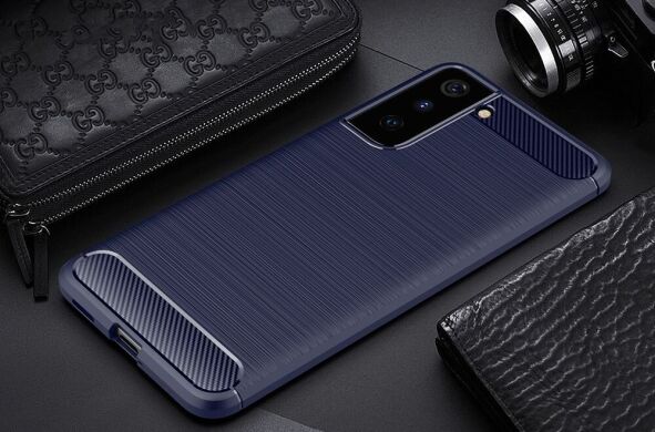 Захисний чохол UniCase Carbon для Samsung Galaxy S21 Plus - Blue
